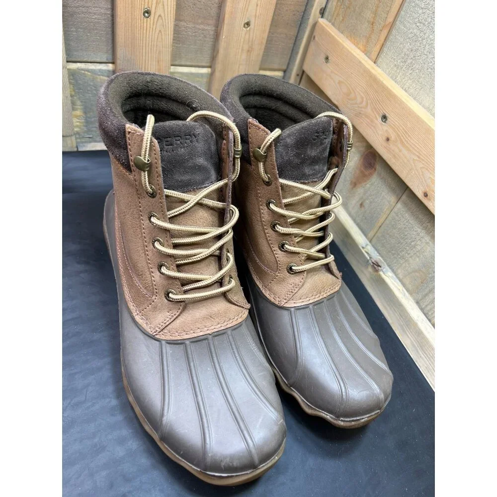 Sperry Men's Top-Sider Duck Boot Waterproof Brown Men Sz 9 STS14140